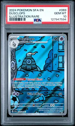 PSA 10 - 2024 POKEMON SFA EN-SHROUDED FABLE 069 DUSCLOPS | RARE ILLUSTRATION - Image 1