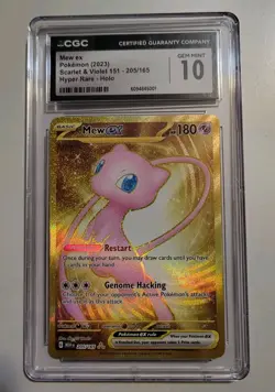 Pokemon TCG - Scarlet & Violet 151: Mew EX (205/165) - HR Holo- CGC Gem Mint 10 - Image 1