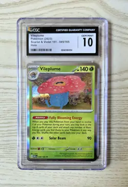 Vileplume 045/165 Scarlet & Violet 151 Holo CGC 10 Gem Mint Pokemon TCG - Image 1