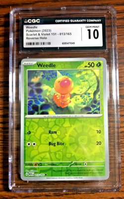 Weedle Reverse Holo #013 - CGC GEM MINT 10 - Scarlet & Violet 151 - Pokemon TCG - Image 1