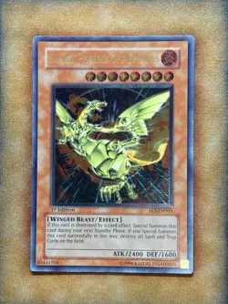Yugioh Sacred Phoenix Of Nephthys FET-EN005 Ultimate Rare 1st Ed LP - Image 1