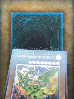 Yugioh Sacred Phoenix Of Nephthys FET-EN005 Ultimate Rare 1st Ed LP - Image 2