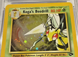 Pokemon TCG Koga's Beedrill Gym Challenge 9/132 Holo Unlimited Holo Rare CGC 8 - Image 3
