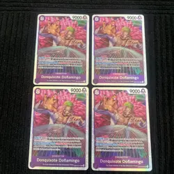 Donquixote Doflamingo OP10-071 SR (Full Playset) One Piece TCG English x4 - Image 1