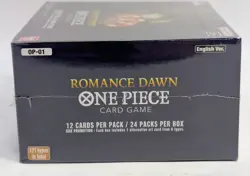 One Piece OP-01 Romance Dawn English BLUE Bottom Booster Box CASE FRESH! - Image 5