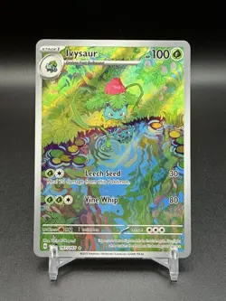 2023 Pokemon Bulbasaur, Ivysaur, & Venusaur EX Scarlet & Violet 151 IR/SIR Set - Image 4
