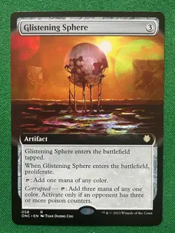 Glistening Sphere (Extended Art) R Commander: Phyrexia: All Will Be One 58 NM - Image 1