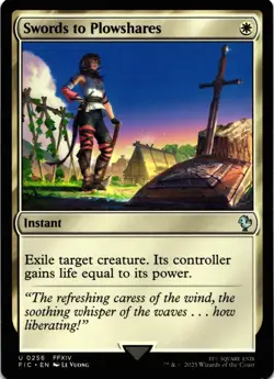 Magic the Gathering FIC Swords to Plowshares Regular Uncommon FFXIV 2025 - Image 1