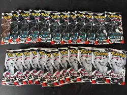 Pokemon Black Bolt And White Flare Factory Sealed Booster Packs Bundle 12x Each - Image 1