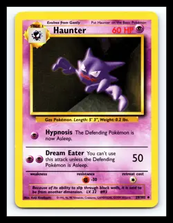 💥 Haunter | Pokemon TCG 1999 | (Base Set) Non Holo Vintage # 29/102 - Image 1