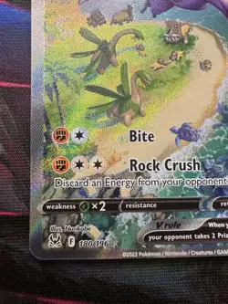 Aerodactyl V Alternate Full Alt Art Holo Card 180/196 Lost Origin Pokemon TCG NM - Image 4