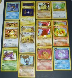17 Card Lot Vintage Pokemon Flareon Vaporeon Team Rocket Set + Japanese Versions - Image 1