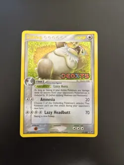 Pokemon Slaking 15/107 Reverse Holo EX Deoxys Stamp 2005 - NM/LP - Image 1