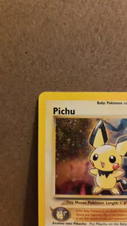Pichu Neo Genesis 12/111 Rare Holo HP - Heavy Played - ungraded Pokemon Card - Image 3