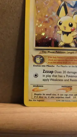 Pichu Neo Genesis 12/111 Rare Holo HP - Heavy Played - ungraded Pokemon Card - Image 4