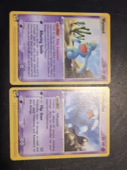 POKEMON TCG CARD WYNAUT + WOBBUFFET 54/100 EX SANDSTORM VLP/LP - Image 1