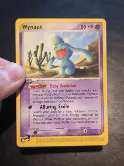 POKEMON TCG CARD WYNAUT + WOBBUFFET 54/100 EX SANDSTORM VLP/LP - Image 2