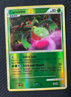Carnivine 16/102 Reverse Holo Pokemon Card - HGSS Triumphant set 2010 - LP - Image 2