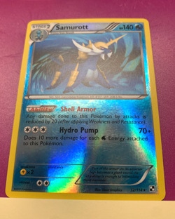 Samurott 32/114 Reverse Holo Pokemon Card - B&W Base set - 2011 - LP - Image 2