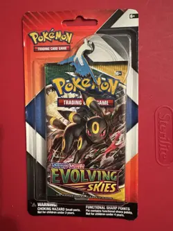 Pokemon TCG EVOLVING SKIES & CHILLING REIGN 2-Pack Booster Packs Pin Umbreon - Image 1
