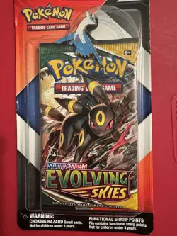 Pokemon TCG EVOLVING SKIES & CHILLING REIGN 2-Pack Booster Packs Pin Umbreon - Image 3