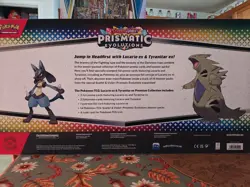 NEW Pokemon Prismatic Evolutions Lucario EX and Tyranitar EX Premium Collection - Image 2