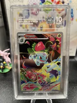 (PSA) Pokemon Ivysaur Mega Evolution 134/132 Illustration Rare Holo TAG 10 🔥 - Image 1