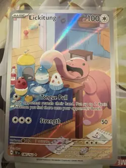 Lickitung 180/162 Temporal Forces Illustration Rare Full Art Pokemon TCG NM - Image 1