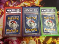 Pokemon Base Set 1999 Holo Charizard, Holo Blastoise, Holo Venusaur PSA 1 Trio! - Image 2