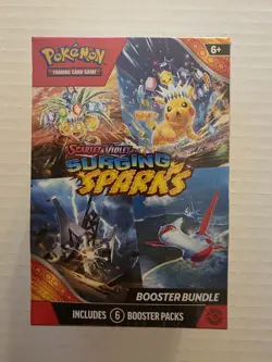 POKEMON SCARLET AND VIOLET SURGING SPARKS BOOSTER BUNDLE INCLUDES 6 BOOSTER... - Image 1