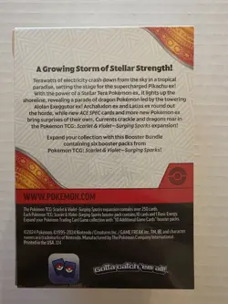 POKEMON SCARLET AND VIOLET SURGING SPARKS BOOSTER BUNDLE INCLUDES 6 BOOSTER... - Image 3