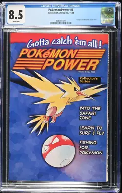 NINTENDO POKEMON POWER #4 - CGC 8.5 - ZAPDOS COVER - Image 1