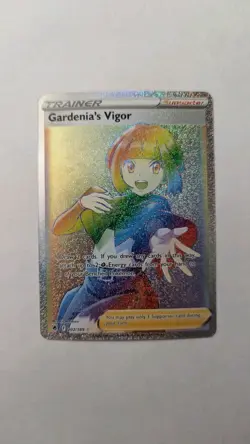 Gardenia’s Vigor Pokemon Astral Radiance Rainbow Rare 202/189 NM - Image 1