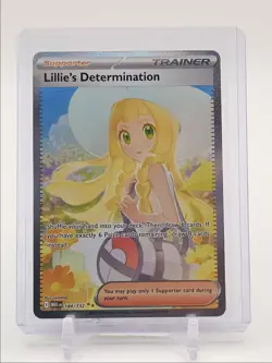 LILLIE'S DETERMINATION 2025 POKEMON SPECIAL ILLUSTRATION RARE 184/132 Q6100 - Image 1