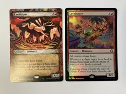 Lavaleaper x 2 ~ 1 Showcase Art & 1 Foil ~ Lorwyn Eclipsed ~ Mtg - Image 1