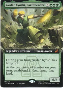 MTG: Avatar: Eternal-Legal: Extended Art Avatar Kyoshi, Earthbender: LP Con - Image 1