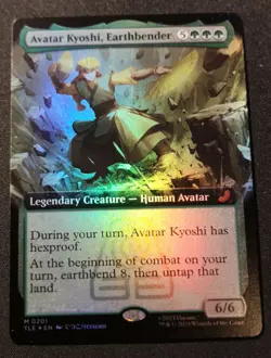 Avatar Kyoshi, Earthbender - Foil - Extended Art - TLE - MTG - EN - NM - 0201 - Image 1
