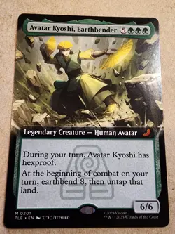 Avatar Kyoshi, Earthbender - #201 Regular (Extended Art) Avatar - Mtg - Image 1