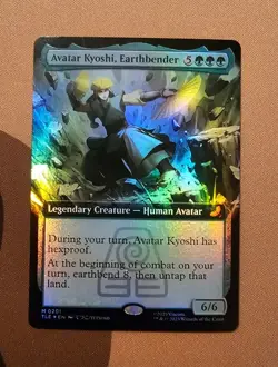 MTG Avatar Kyoshi, Earthbender (Extended Art) x1 NM *FOIL* from Avatar - Image 1
