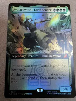 Avatar Kyoshi, Earthbender - #201 Foil (Extended Art) Avatar - Mtg - Image 1