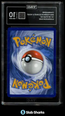 2023 POKEMON SV 151 - MEW EN #168/165 CHARMANDER ILLUSTRATION RARE TAG 10 - Image 2