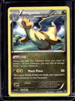 2015 Pokemon XY Roaring Skies Dragonite #51/108 - Image 1