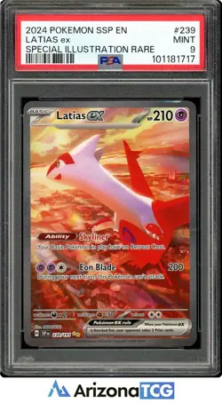 Pokemon 2024 Latias ex 239/191 Special Illustration Rare Surging Sparks PSA 9 - Image 1