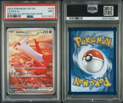 2024 POKEMON SURGING SPARKS #239 LATIAS EX SPECIAL ILLUSTRATION RARE PSA9 PSA 9 - Image 3