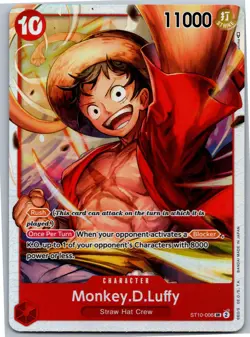 Monkey.D.Luffy (006) SR Ultra Deck: The Three Captains ST10-006 NM - Foil - Image 1
