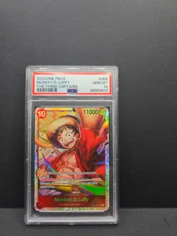 Monkey.D.Luffy (006) ST10-006 Ultra Deck: The Three Captains Foil PSA 10 - Image 1