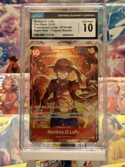 Monkey.D.Luffy ST10-006 One Piece Ultra Deck: The Three Captains CGC 10 - Image 1