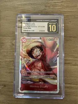 Monkey.D.Luffy ST10-006 Ultra Deck: The Three Captains Foil - CGC Pristine 10 - Image 3