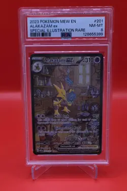 Pokemon SV Scarlet Violet 151 Special Illustration SIR Alakazam ex 201/165 PSA 8 - Image 1