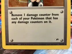 Pokemon TCG WOTC Holo Trainer Card #15/132 Brock Gym Heroes Unlimited Rare LP - Image 2